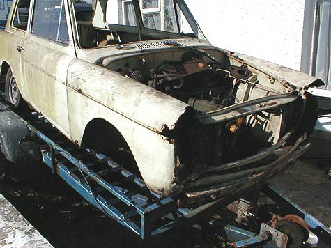 Austin A40 Farina Mk2 wreck