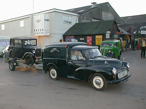 Morris Minor 1000 van with A7