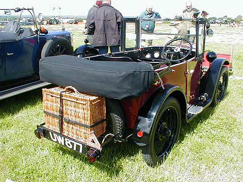 Austin 7 with roof folded